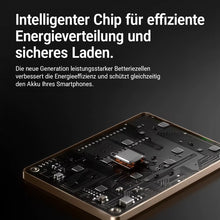 GALIO deluxe SLIM LINE ULTRA 3-in-1 Smart Magnetische Powerbank mit 5.000 mAh - Silber
