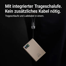 GALIO deluxe SLIM LINE ULTRA 3-in-1 Smart Magnetische Powerbank mit 5.000 mAh - Silber