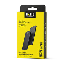 GALIO deluxe SLIM LINE BUSINESS 3-in-1 Smart Magnetic Powerbox mit 5.000 mAh - Grey