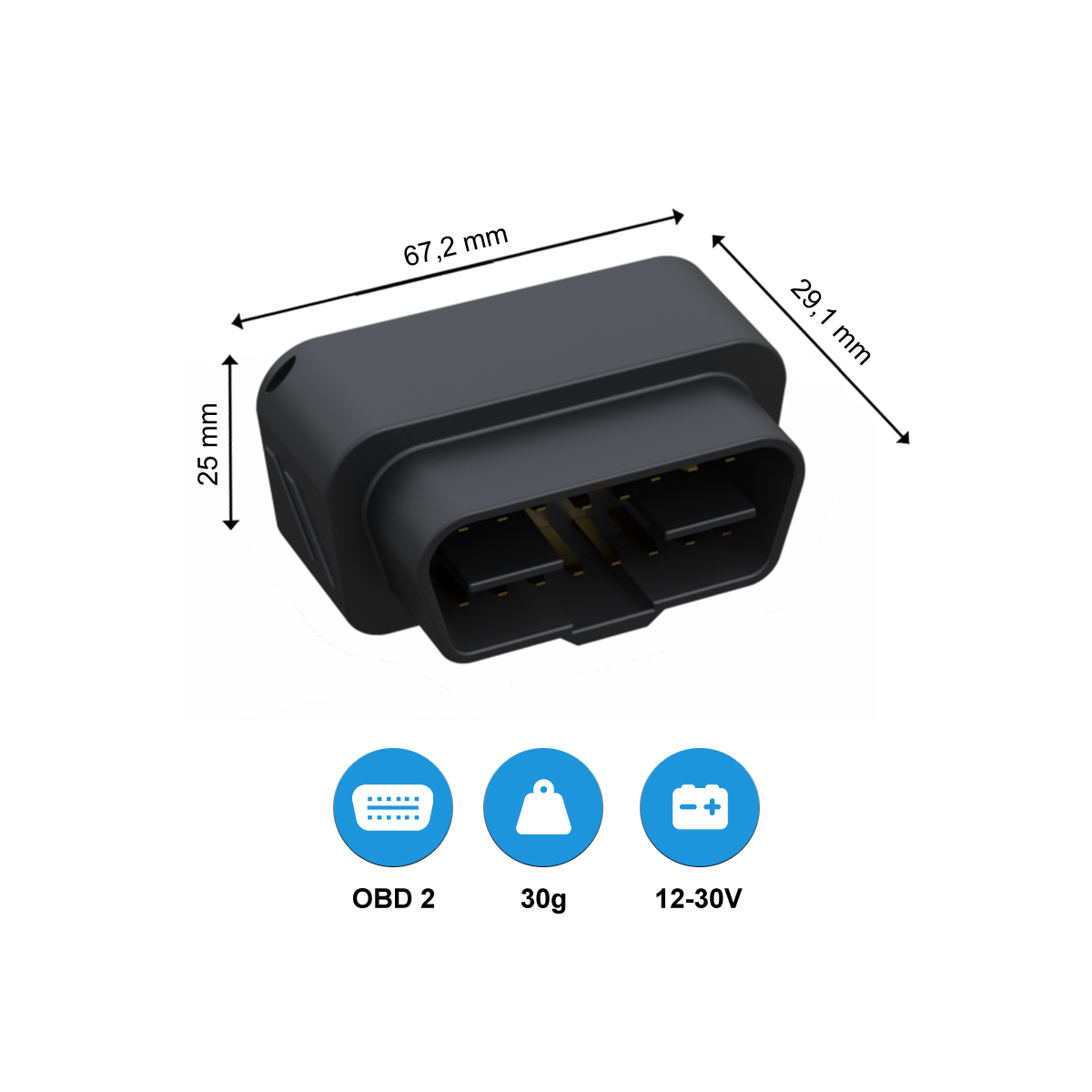 YUKAtrack OBD2 GPS Ortung Europaweit inkl. SIM-Karte und Datenflat für die Nutzung der App