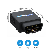 YUKAtrack OBD2 4G GPS Ortung Europaweit inkl. SIM-Karte und Datenflat für die Nutzung der App