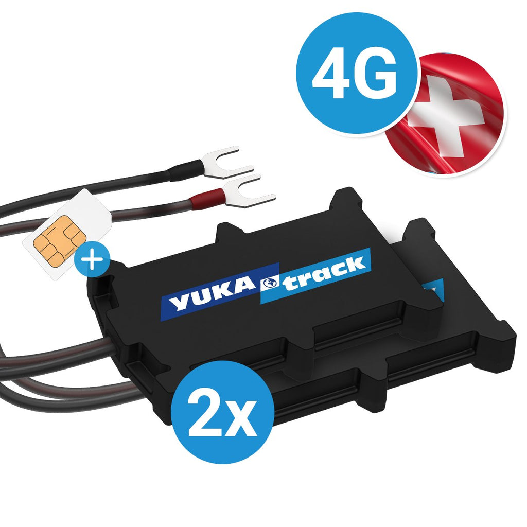 YUKAtrack Bundle - 2x easyWire 4G 4G GPS Tracker - Yukatrack