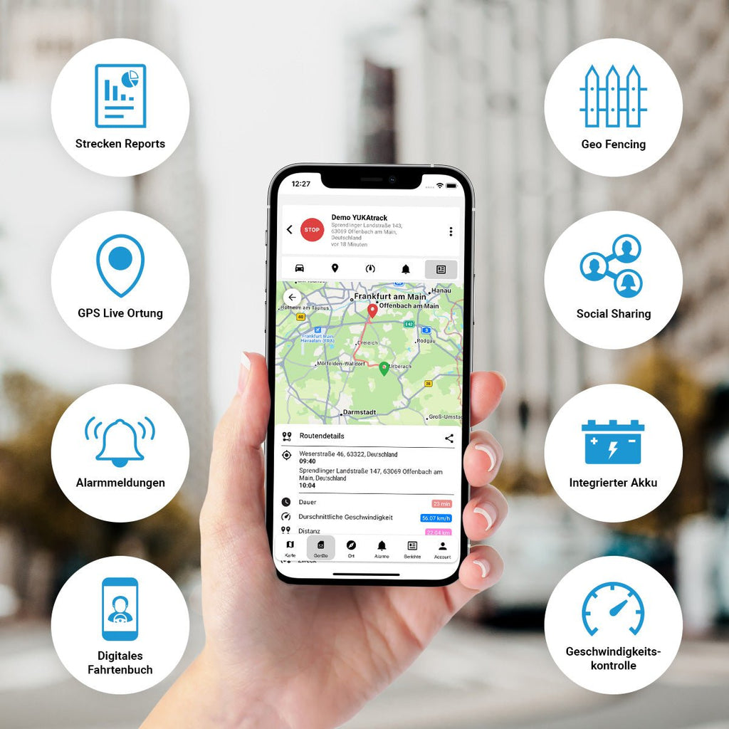 YUKAtrack easyWire 4G GPS Ortung Europaweit inkl. SIM-Karte und Datenflat GPS-Tracker - Yukatrack
