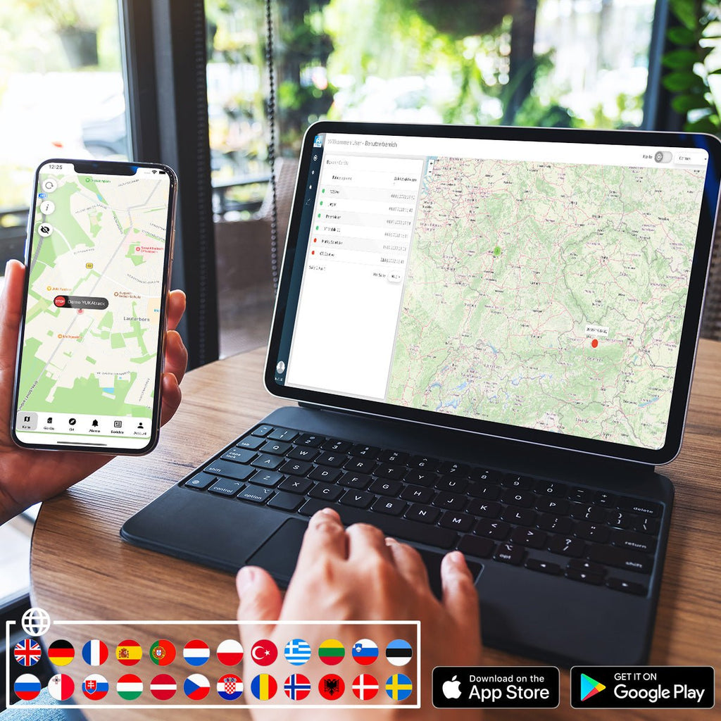 YUKAtrack OBD2 4G GPS Ortung Europaweit inkl. SIM-Karte und Datenflat GPS-Tracker - Yukatrack